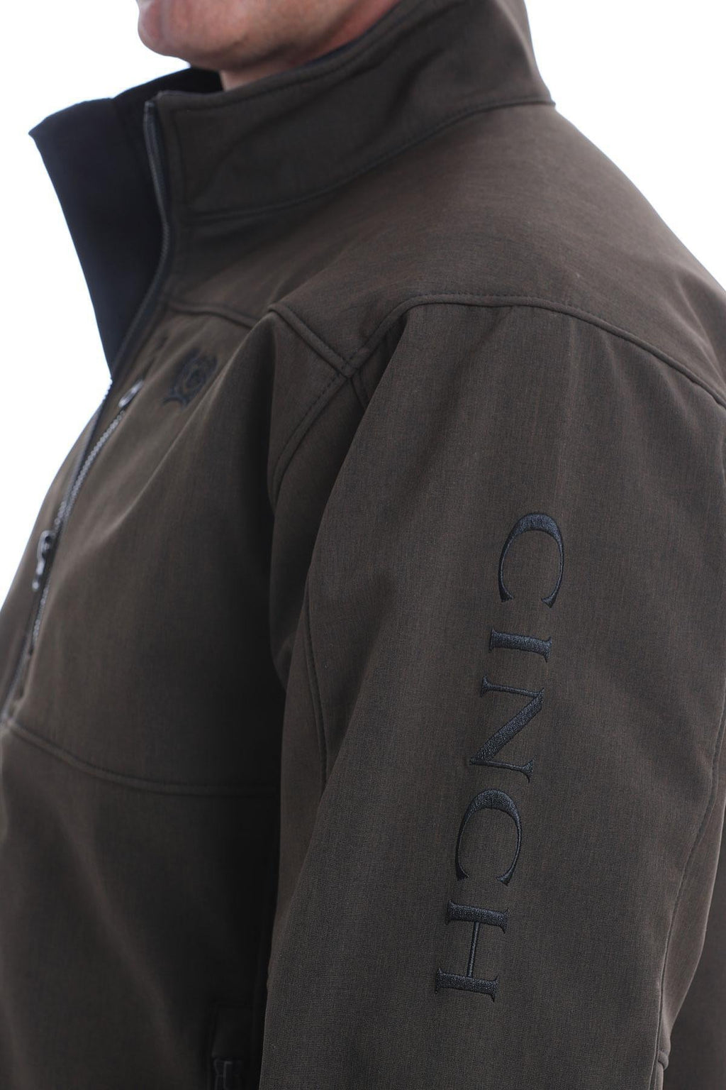 CINCH | MENS TEXTURED BONDED JACKET BROWN/BROWN | MWJ1500003