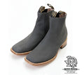 BOTIN CHARRO COLOR GRIS PUNTA CUADRADA