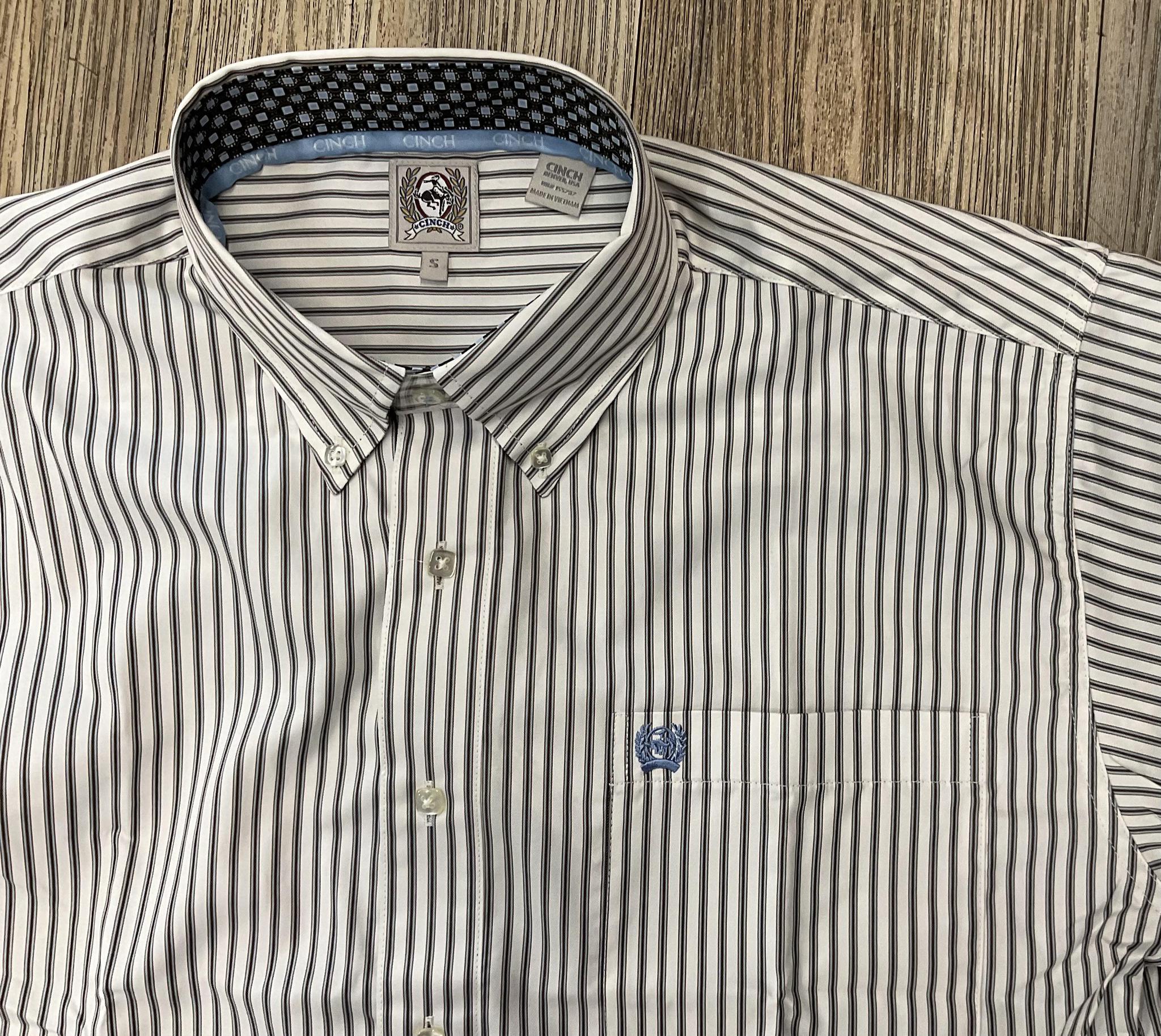 CINCH MENS LONG SLEEVE CREAM SHIRT | MTW1105952