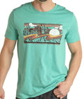 UNISEX GRAPHIC TEE TURQUOISE ROCK & ROLL | RRUT21R0IU
