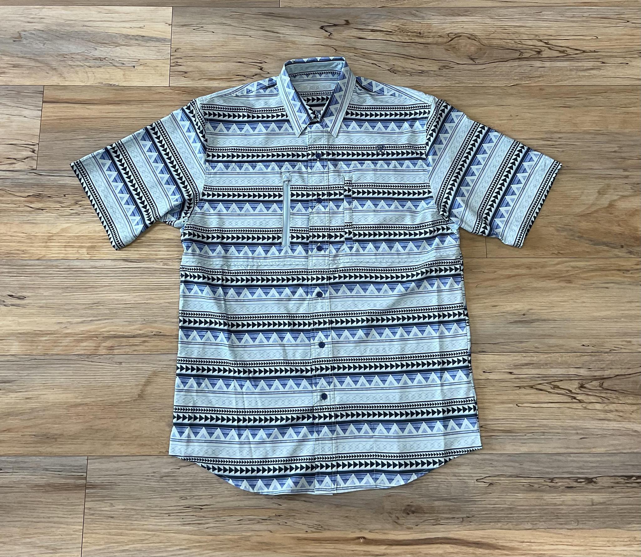 Mens Ariat venttek classic short sleeve Ashleigh blue | 10044934