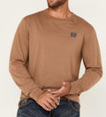 Cinch Men's Cowboy Long Sleeve khaki Graphic T-Shirt |MTK1721014