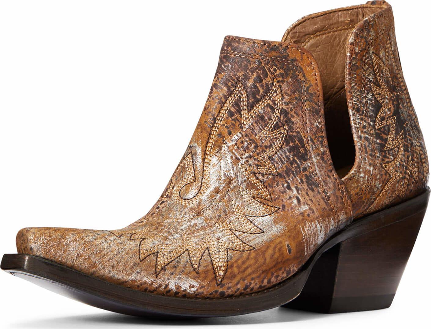 ARIAT Womens brushed metallic Dixon ankle boots 10034040