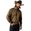 MEN’S OLIVE GREEN ARIAT BUTTON UP (10052824)