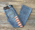 BOYS ROCK & ROLL MEDIUM WASH RELAXED FIT BOOTCUT JEANS - BB0BD04243