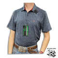 “ Cooper “ | MEN POLO SHIRT NAVY STRIPS CINCH WESTERN