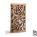 “ JONATHAN  “ | MEN BI FOLD WESTERN TOOLED LEATHER WALLET