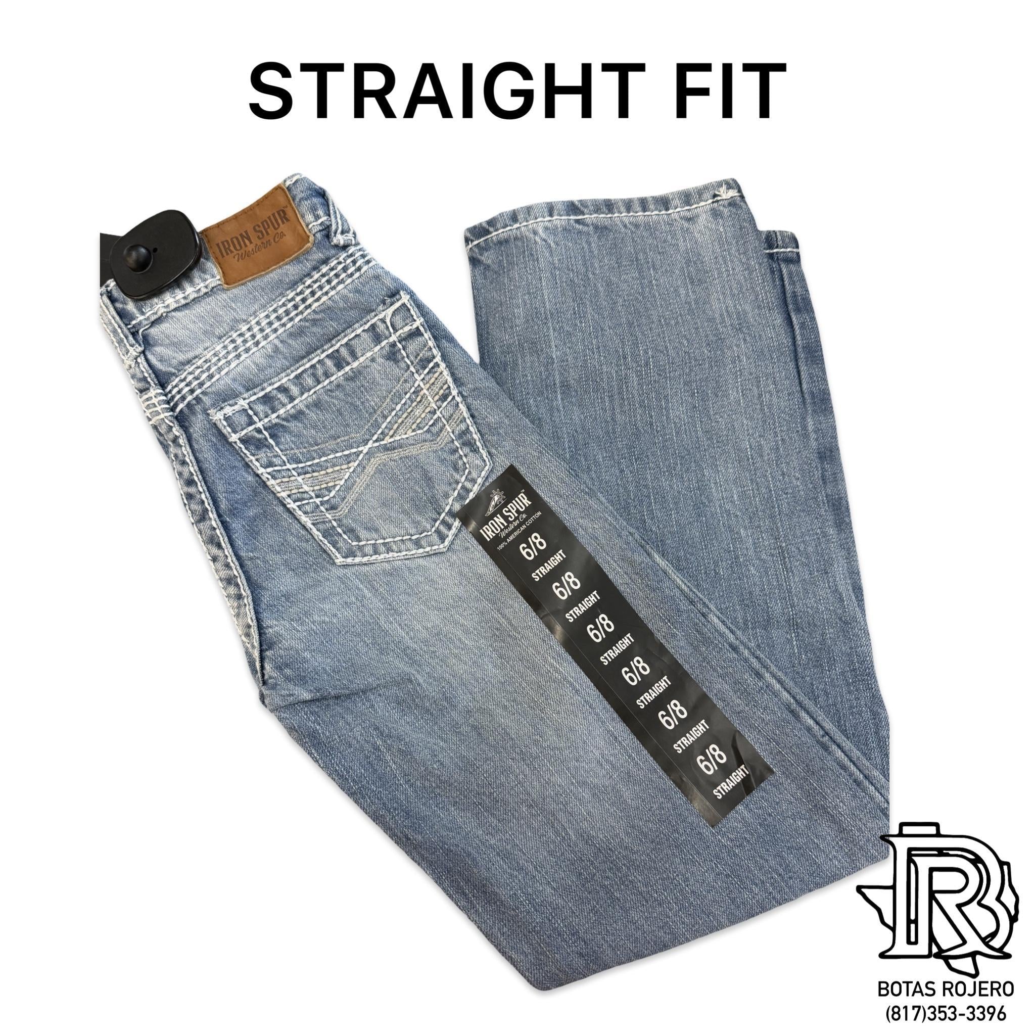 02 KIDS | STRAIGHT | LIGHT WASH | IRON SPUR | BOY WESTERN JEANS