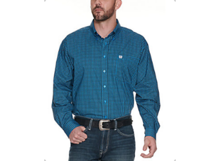 MEN’S CINCH LONG SLEEVE BUTTON UP BLUE (MTW1105251)