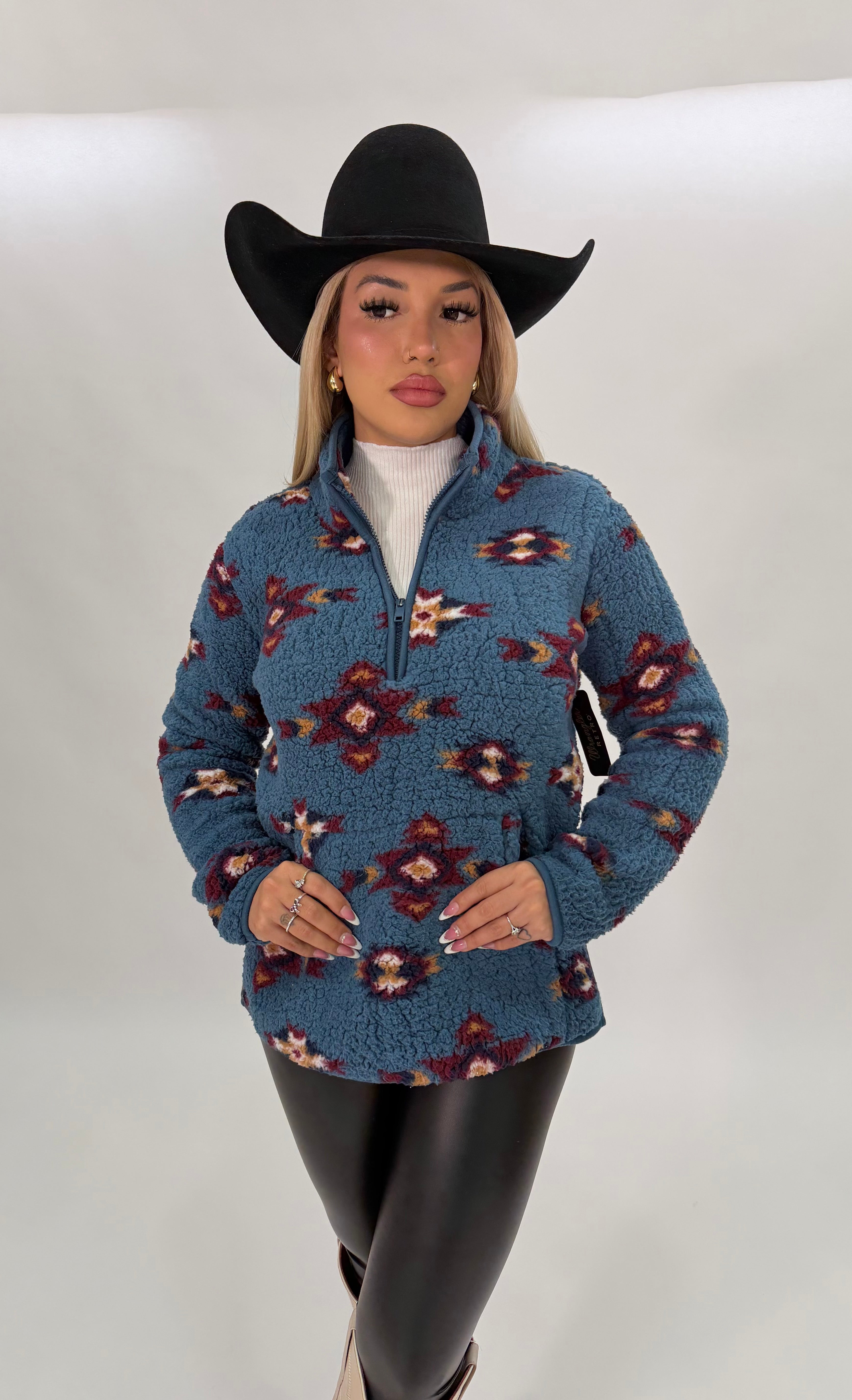 “ Mikaela  “ | WOMEN SWEATER AZTEC BLUE WRANGLER 112321240
