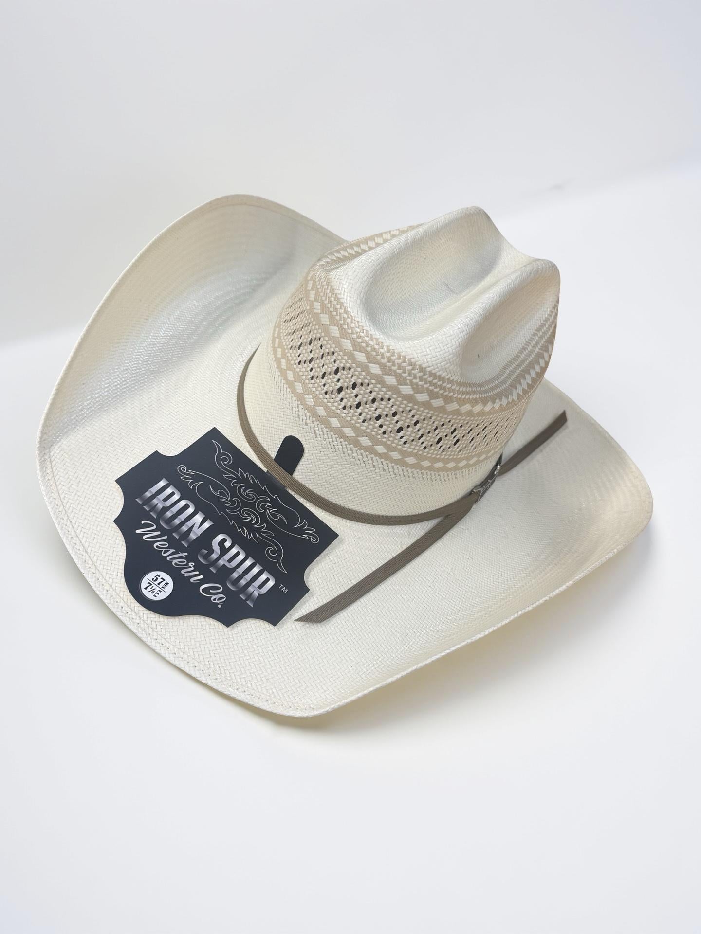 “ SAN ANGELO “ | IRON SPUR WESTERN OPEN CROWN HAT 4 1/4 Inch Brim #7