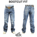 04 | BOOTCUT IRON SPUR MEDIUM BLUE-WASH WESTERN MEN JEAN