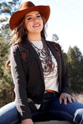 Womens Cruel Denim Brown Blazer |CWJ7274003