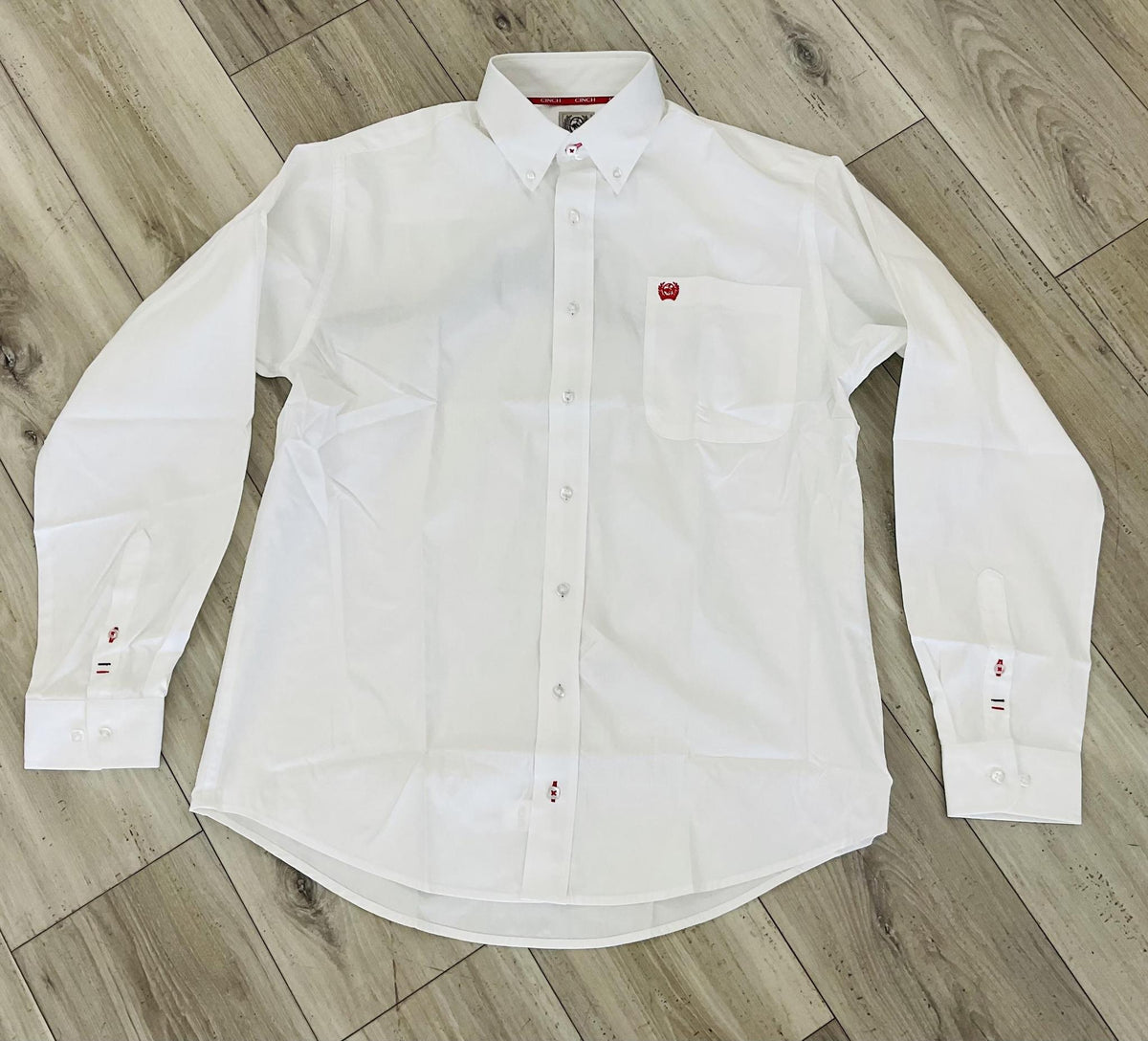 Cinch Men’s White Long Sleeve Shirt |MTW1106305