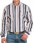 Cinch Mens Long Sleeve Navy Shirt | MTW1105938