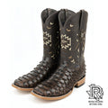 ‘’CHARLIE ’’ MENS BROWN  PYTHON PRINTED BOOTS