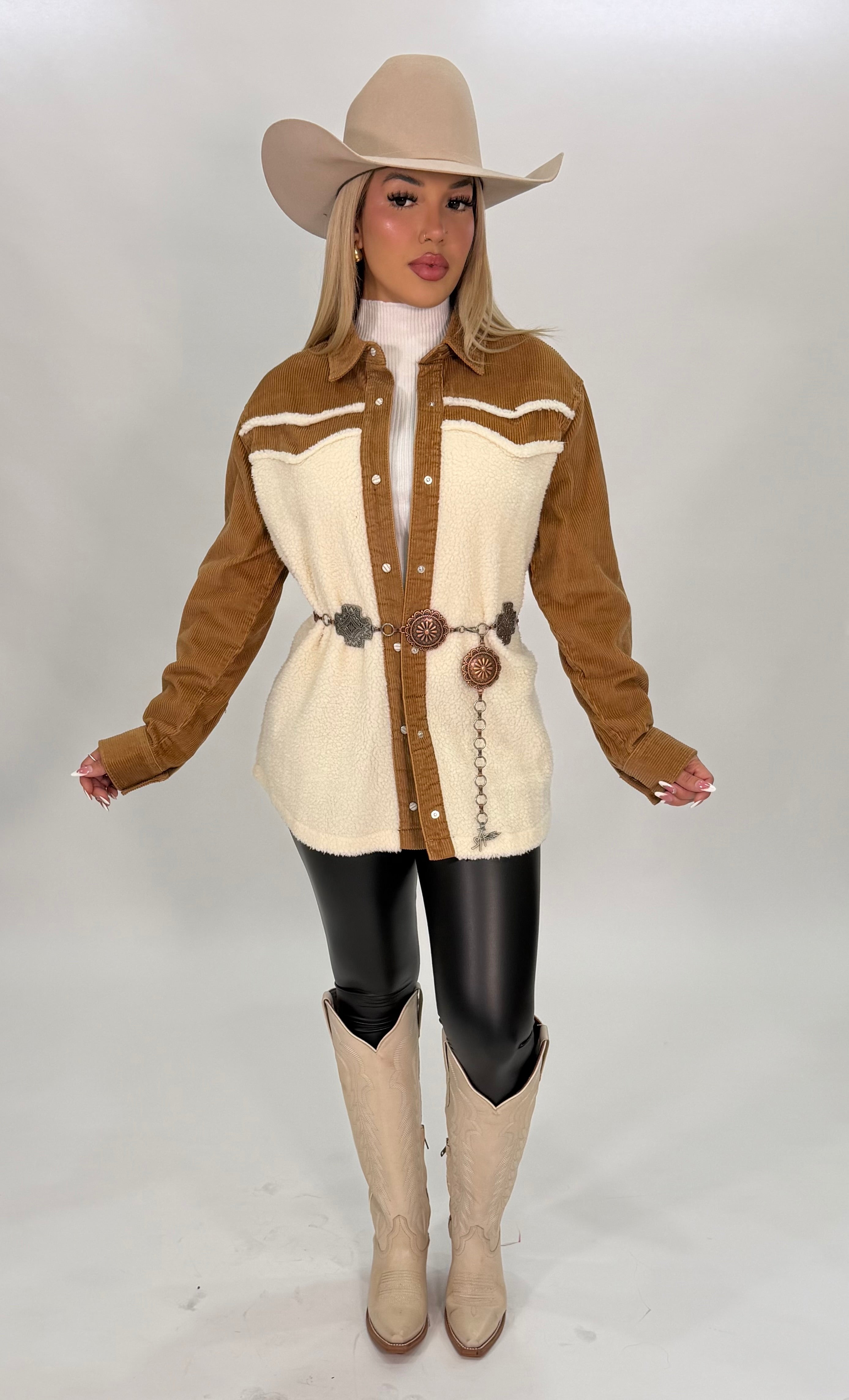 WOMENS WRANGLER RETRO SHERPA SHIRT | 112353000