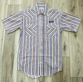 ROCK & ROLL MEN’S BLUE SNAP SHORT SLEEVE SHIRT | PMN3S08902