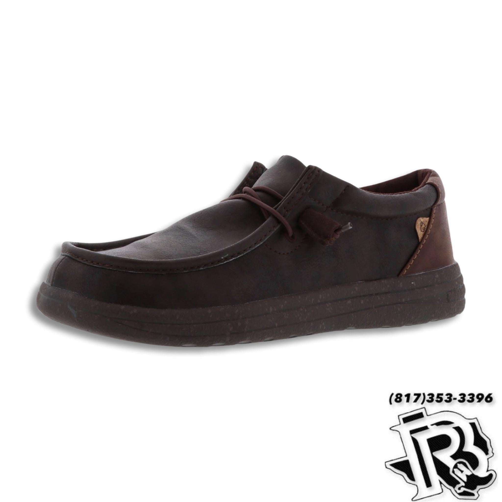 “ PAUL “ | MEN WAXED CHOCOLATE CASUAL CANVAS SHOE