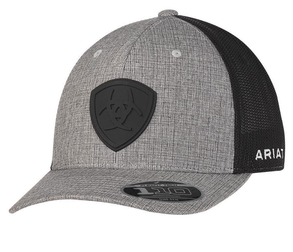 Ariat Men's Rubber Shield Mesh Back Snapback Patch Cap Hats | A300054007