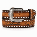 Men’s 3D Embroidered Western Belt – Brown – Style D100019402