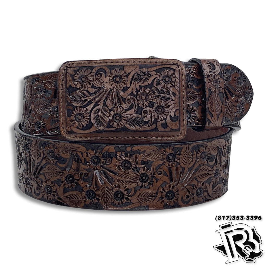 ANDREW TOOLED LEATHER BELT
