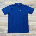 Mens Ariat TEK  charger fitted navy polo shirt | 10055181