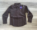 CINCH TODDLER LONG SLEEVE BROWN SHIRT | MTW7061408