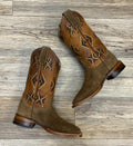 ‘’OWEN’’ AMERICAN PRO BULL CAMEL ROUGH OUT  BOOTS |THR219