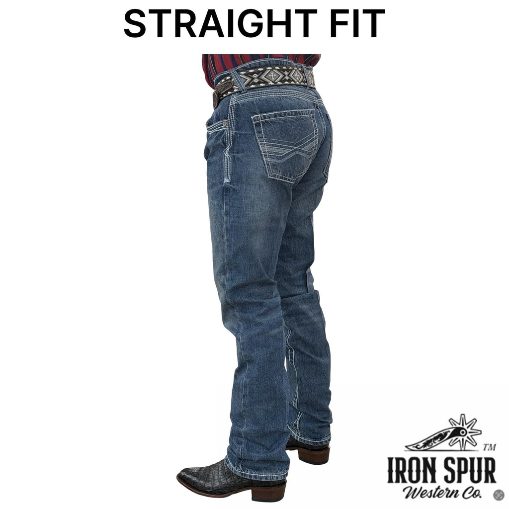 02 | BOOTCUT | IRON SPUR | MED BLUE | MEN WESTERN JEANS