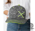 XC-136 TWISTED X CAPS NEON GREEN SNAP BACK