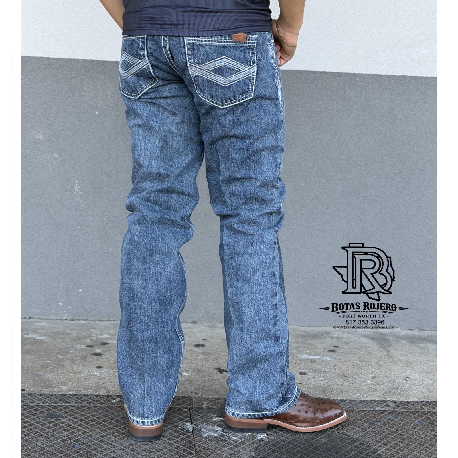 05 | STRAIGHT MED BLUE IRON SPUR MEN WESTERN JEANS
