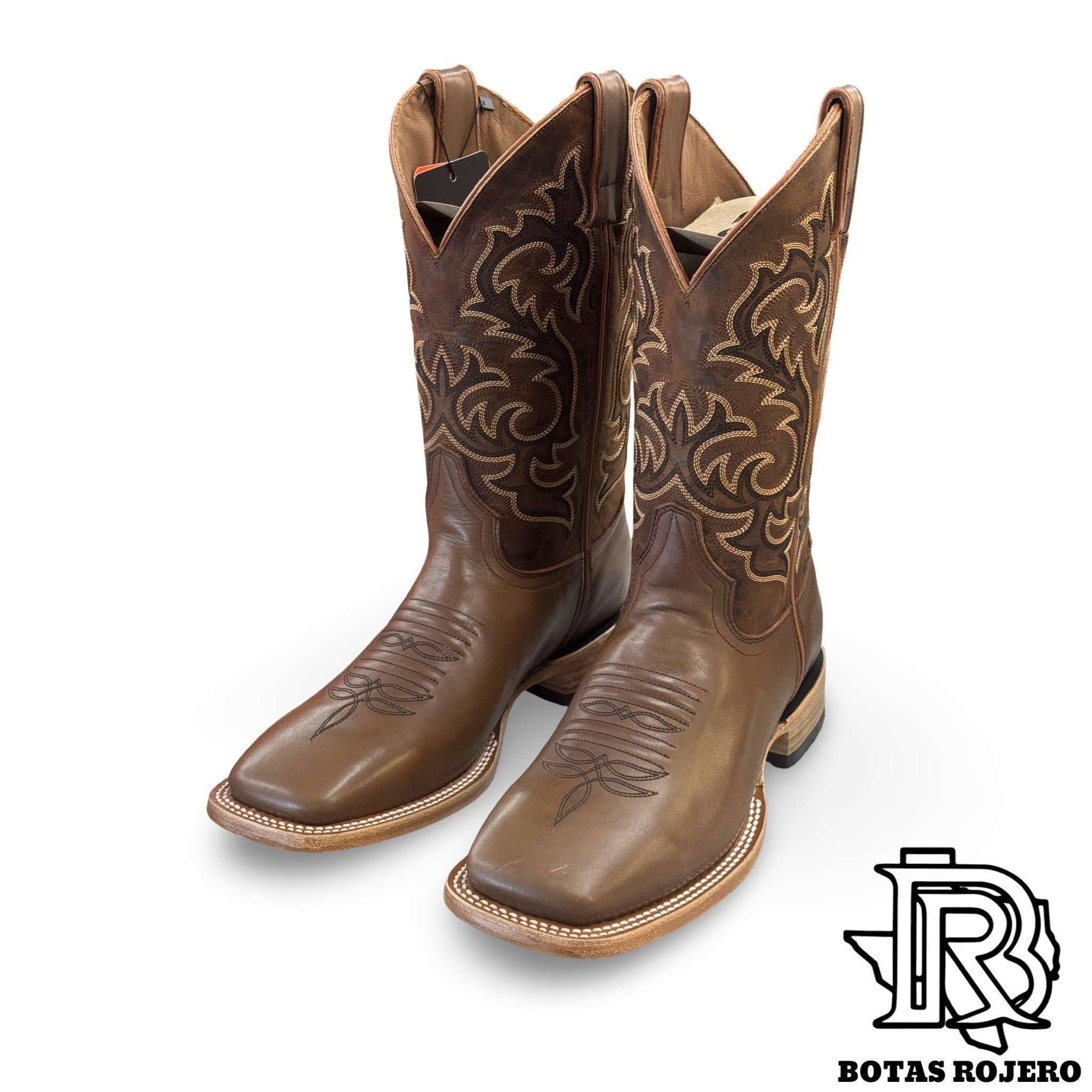 “ TERNERA CAMEL “ | SQUARE TOE WESTERN BOOTS LIGHT BROWN BOOTS