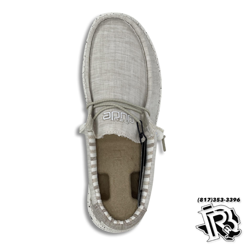 HEY DUDE WALLY CHAMBRAY STONE BEIGE (110060707)