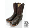 PIRARUCU MEN FISH BOOTS COLOR BROWN SQUARE TOE WESTERN BOOTS