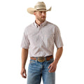 Ariat Men's Pro Series Tex Classic Fit White Plaid Short Sleeve shirt |10071617