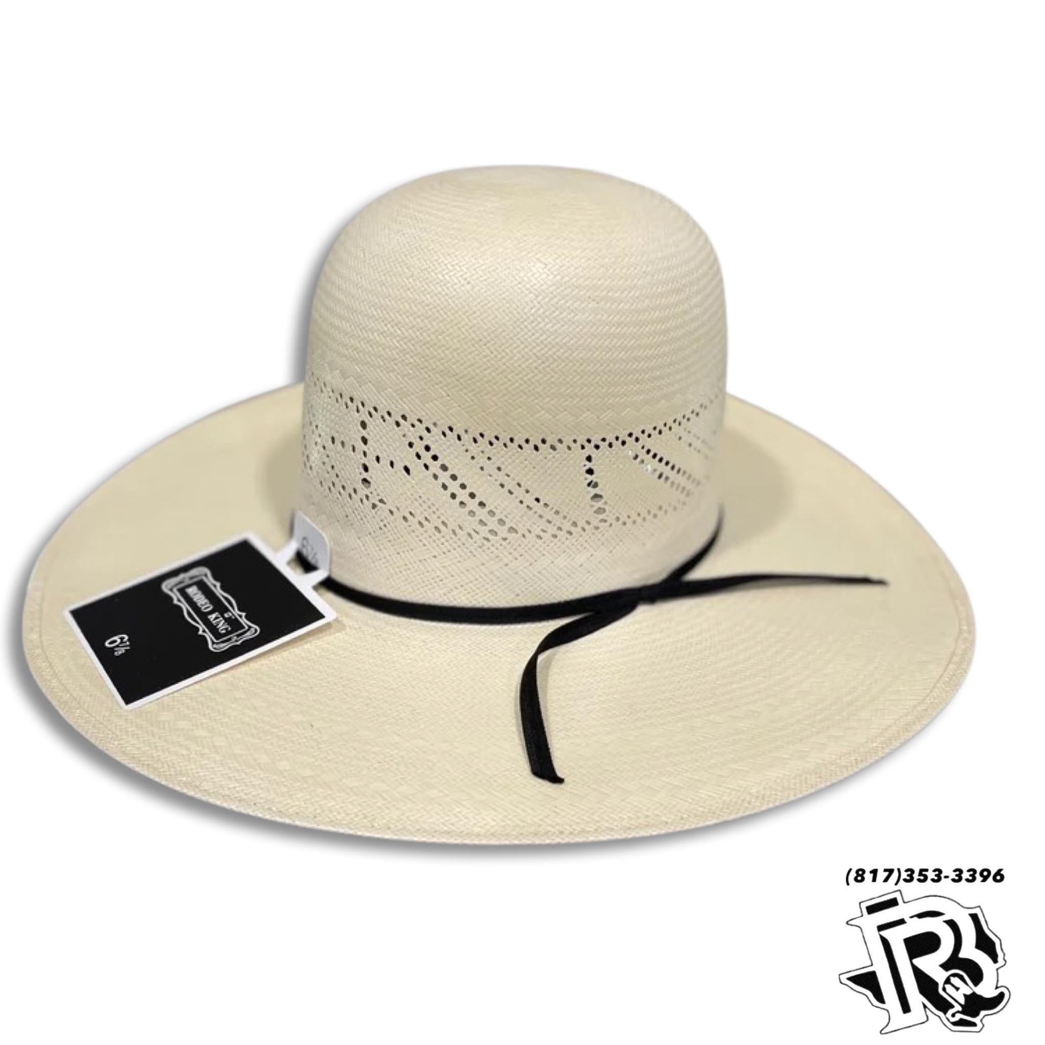 “ CROSS “ | RODEO KING STRAW COWBOY HAT IVORY 4 1/4