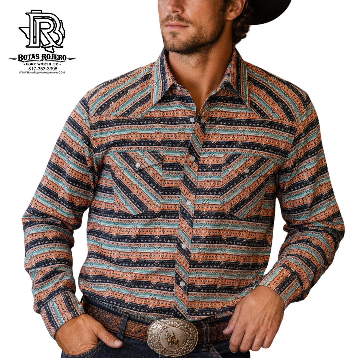 Andrew | MEN WESTERN SHIRT LONG SLEEVE PEARL SNAP
