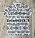 ROCK & ROLL WHITE AZTEC PRINTED POLO |BM51T08343
