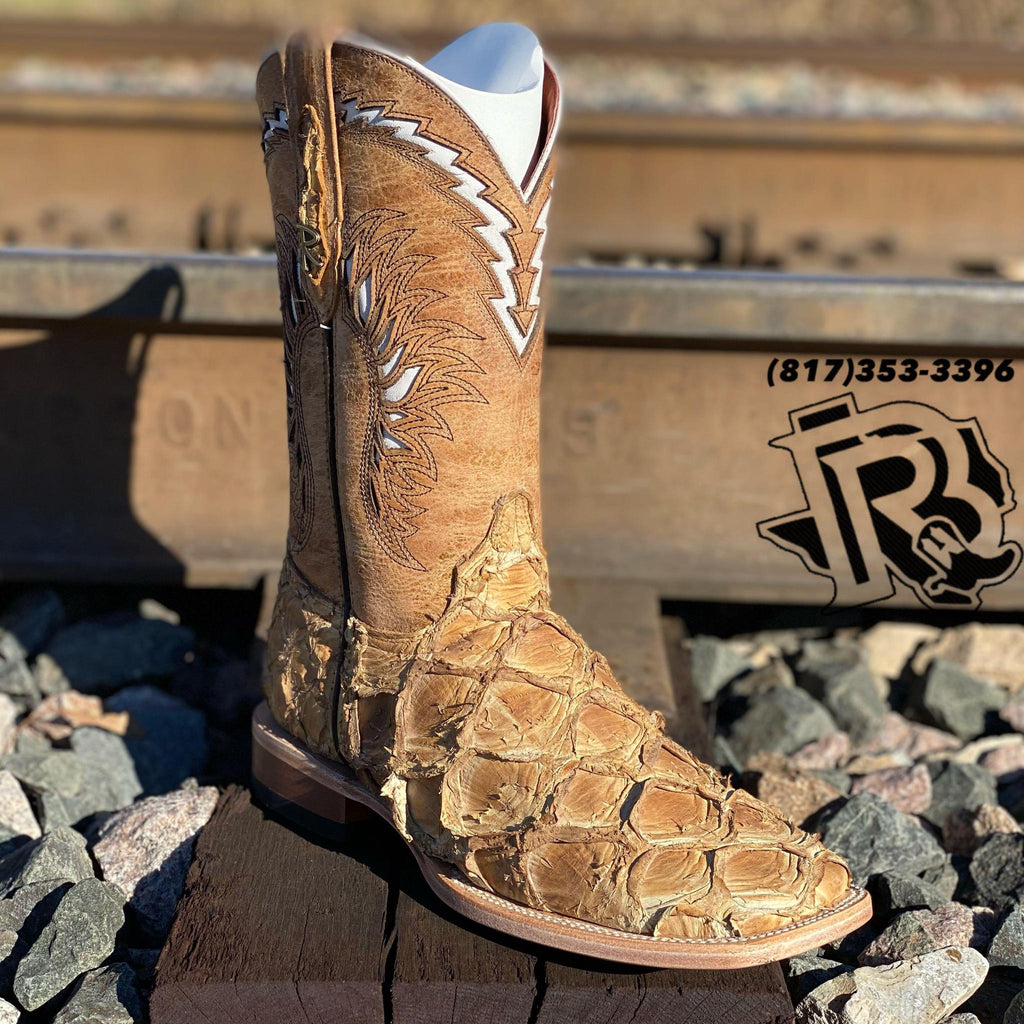 BR BOOTS : BIG BASS SQUARE TOE MATT HAY COLOR