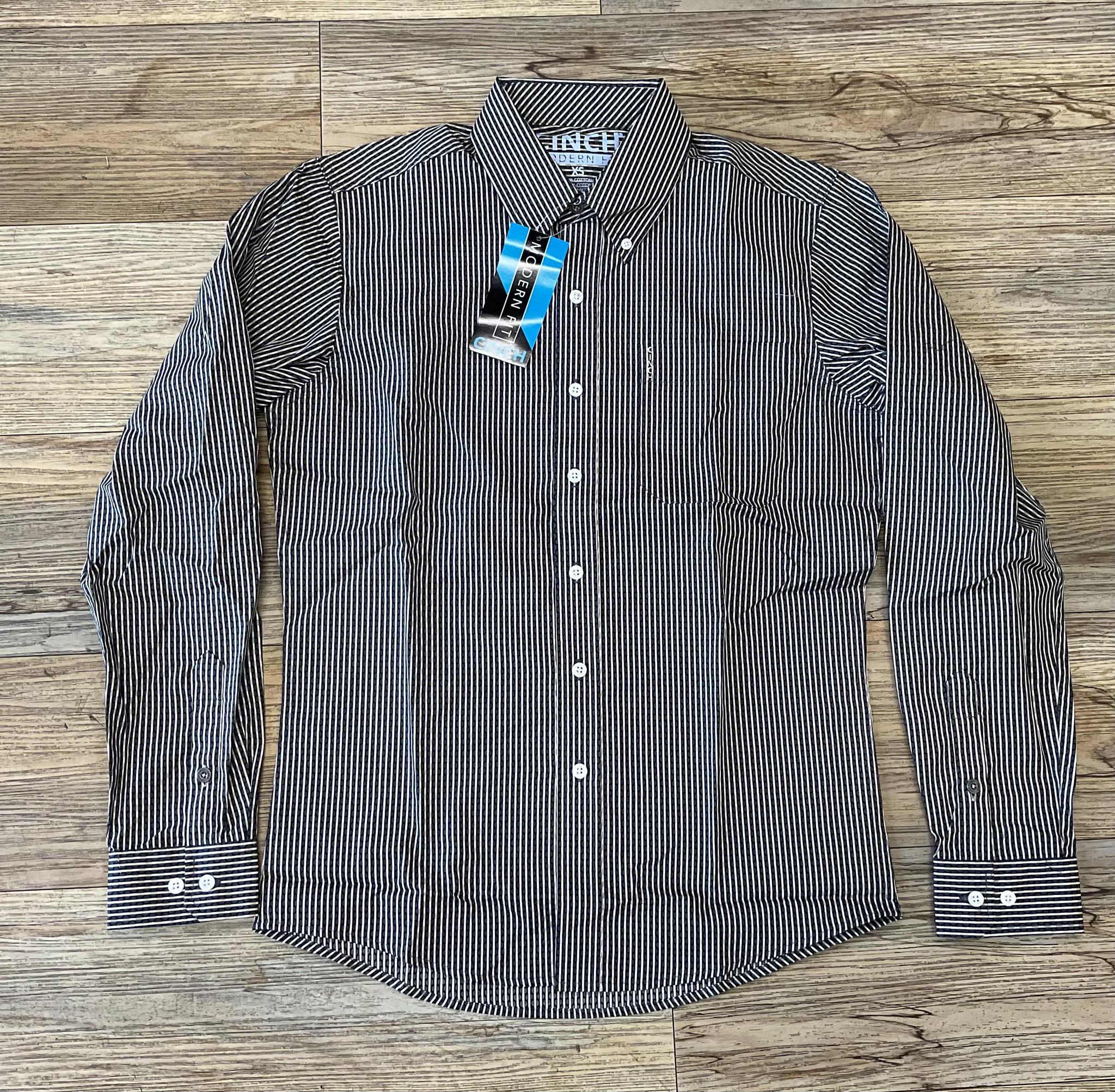 Cinch Mens long sleeve modern black shirt | MTW1347107