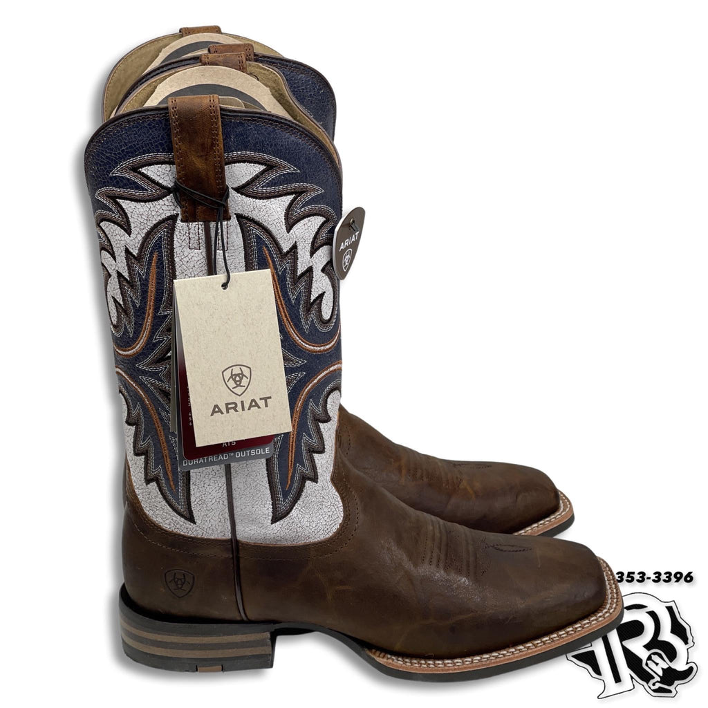 Men Boots | Square Toe Western Boots Brown Leather 10040428 Ariat boot