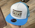 “ GUS “ | MEN’S  CAP WHITE\BLUE LOST CALF |LCF00133