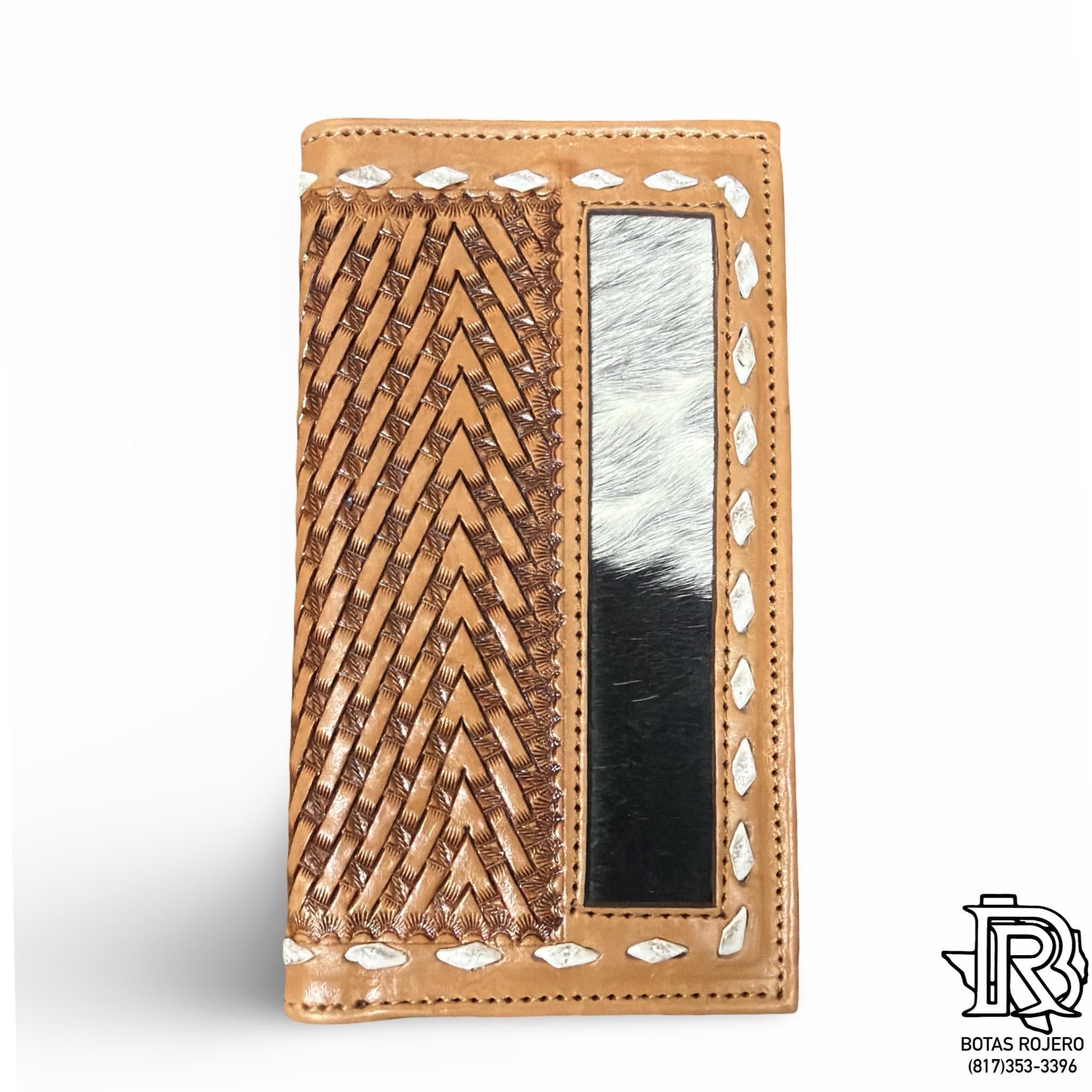 “ LEO “ | IRON SPUR COWHIDE RODEO WESTERN WALLET HANDMADE