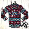 Dale Brisby Aztec Poplin Print Snap Shirt Style Number B2S2323