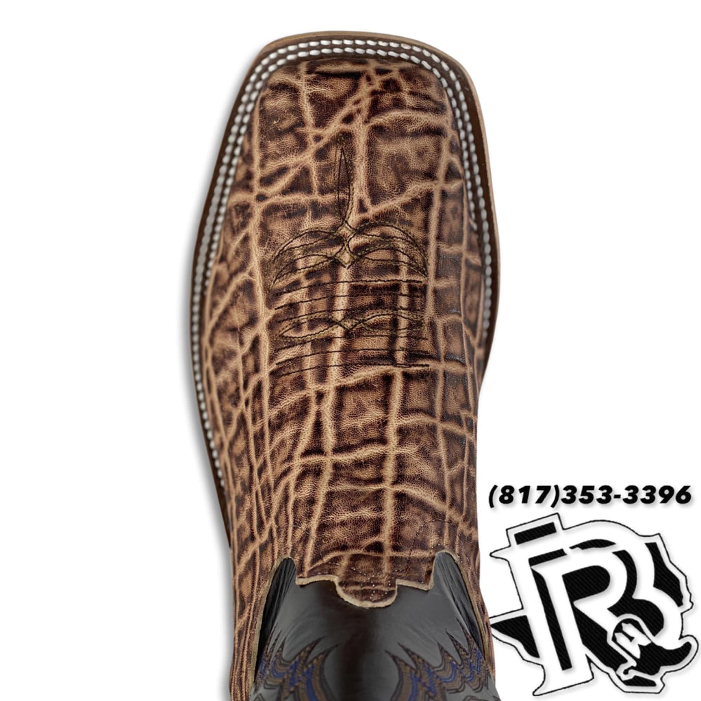 “ Chisholm “ ELEPHANT TAN  ANDERSON BEAN MEN SQUARE TOE WESTERN BOOTS
