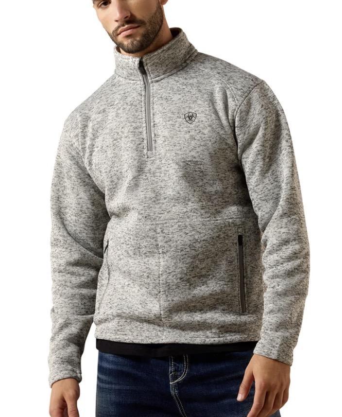Ariat Men's Nulla Heather Caldwell 1/4 Zip Sweater | 10079250