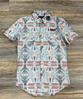 MEN’S ROCK & ROLL NATURAL AZTEC PRINT SHORT SLEEVE SHIRT|BMN3S05847
