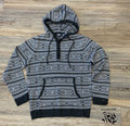 ROCK & ROLL MENS SWEATER HOODIE CHARCOAL | BM94T02085