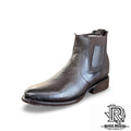 CHELSEA IRON SPUR ™️ CHOCOLATE MEN WESTERN ROUND TOE BOOTS BOTIN